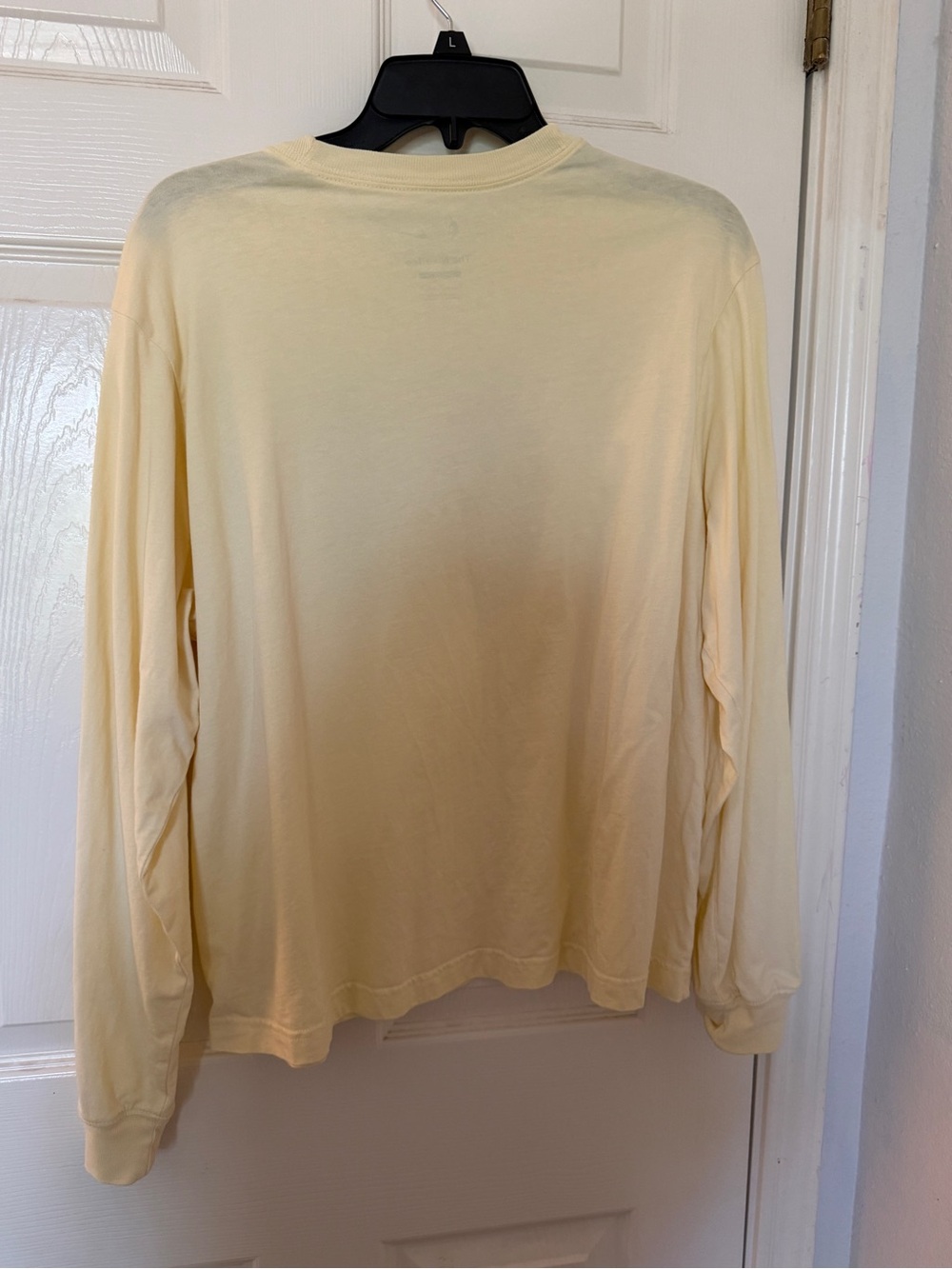 Nike Long Sleeve Tee in Pale Yellow with Black Spurs Graphic - Picture 5 of 5